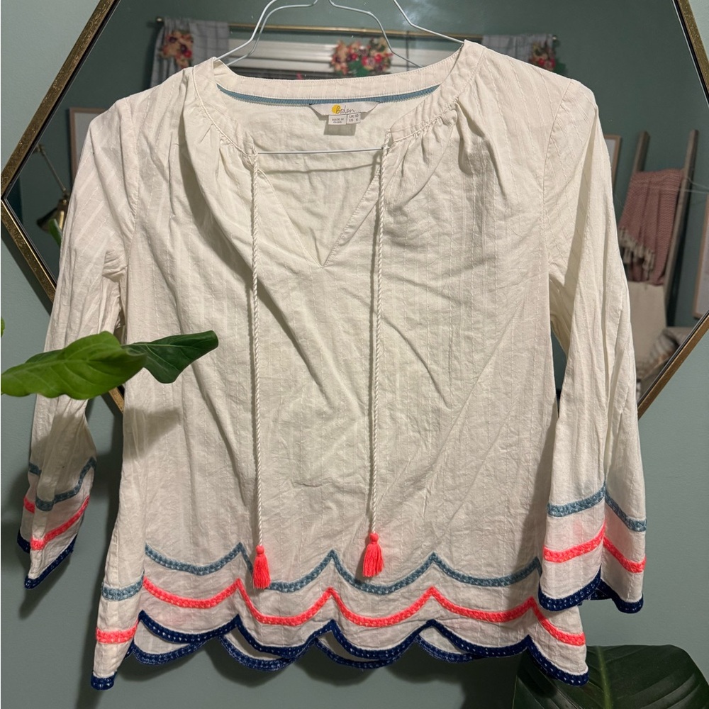 Boden Off-White Blouse